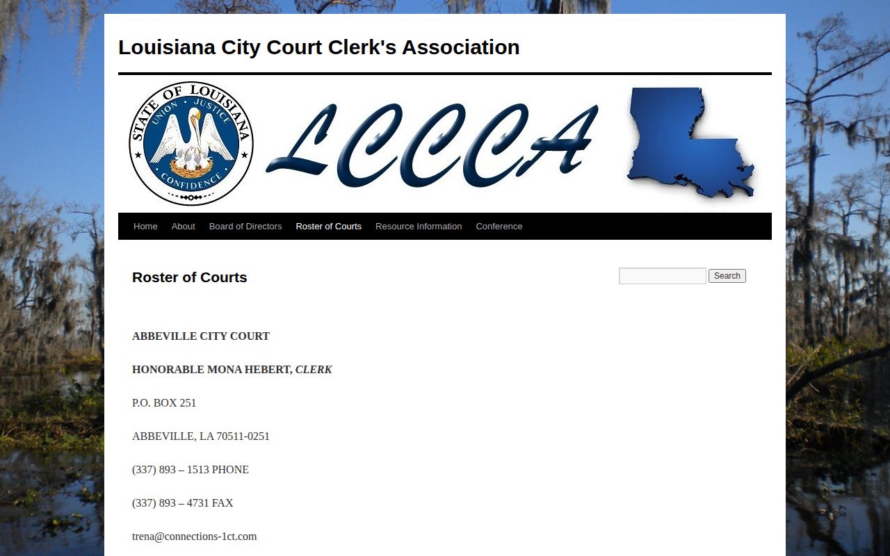 Winnfield City Court Clerk contact for Winn Parish warrant records